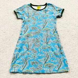 Duns Swedish Organic Blue Floral Cotton Shift Dress